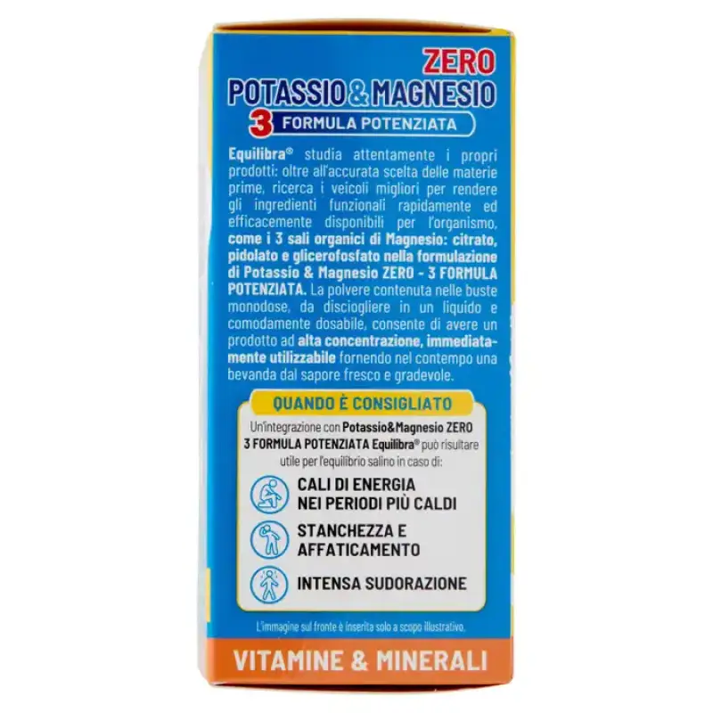 Equilibra Potasiu si Magneziu 3 Formula Imbunatatita Plicuri 18 x 5,35 g Bax 9 buc.